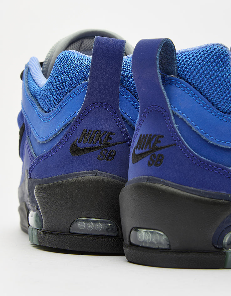 Nike SB Air Max Ishod Skate Shoes - Blue Void/Metallic Silver-Radiant Blue