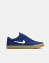 Nike SB Chron 2 Canvas Skate Shoes - Deep Royal Blue/White-Deep Royal Blue