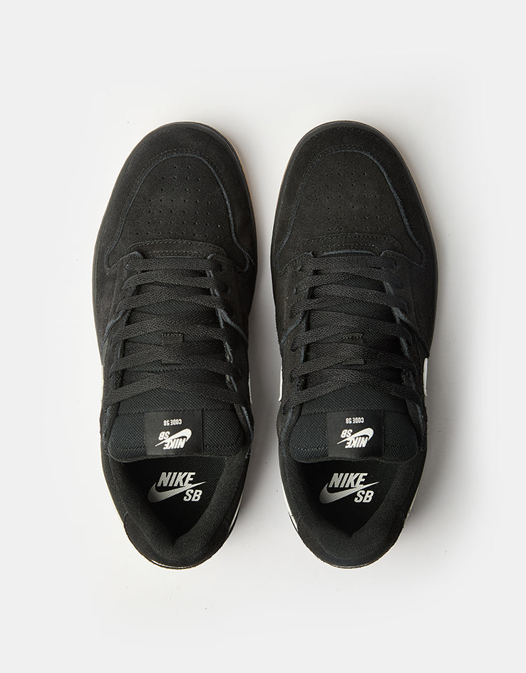 Nike SB Code 58 Skate Shoes - Black/Summit White-Black-Gum Light Brown
