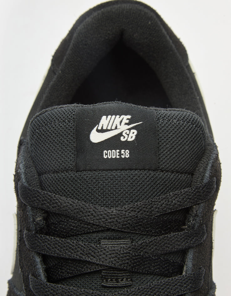 Nike SB Code 58 Skate Shoes - Black/Summit White-Black-Gum Light Brown