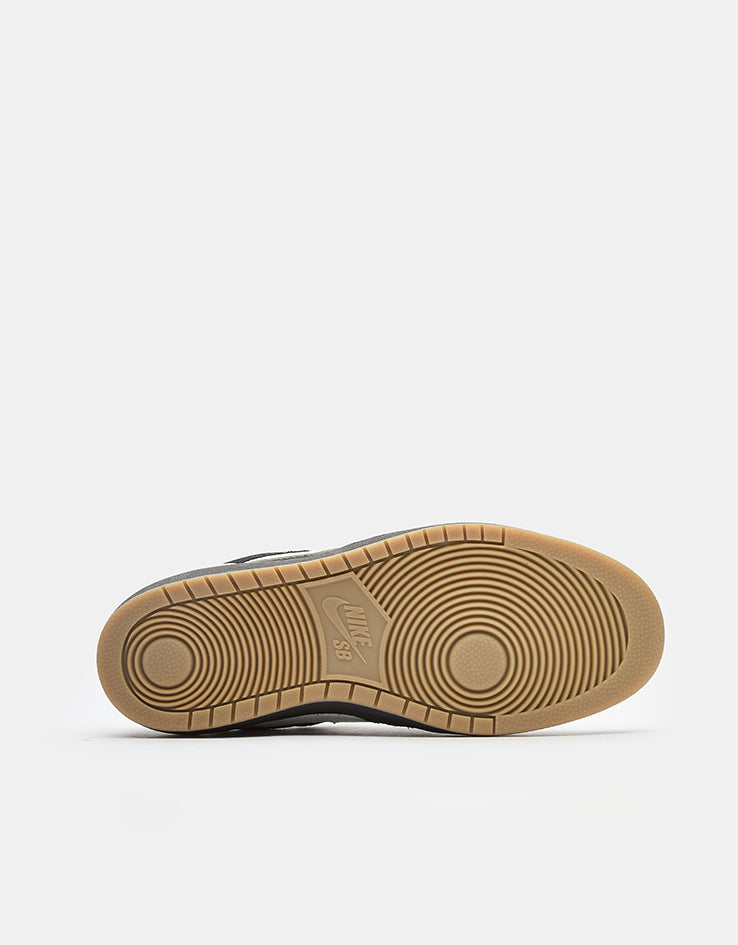 Nike SB Code 58 Skate Shoes - Black/Summit White-Black-Gum Light Brown