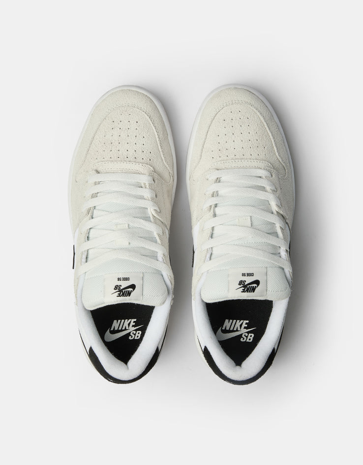 Nike SB Code 58 Skate Shoes - White/Black-Summit White-Black