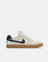 Nike SB Delta Force Vulc Skate Shoes - Summit White/Black-Gum Light Brown