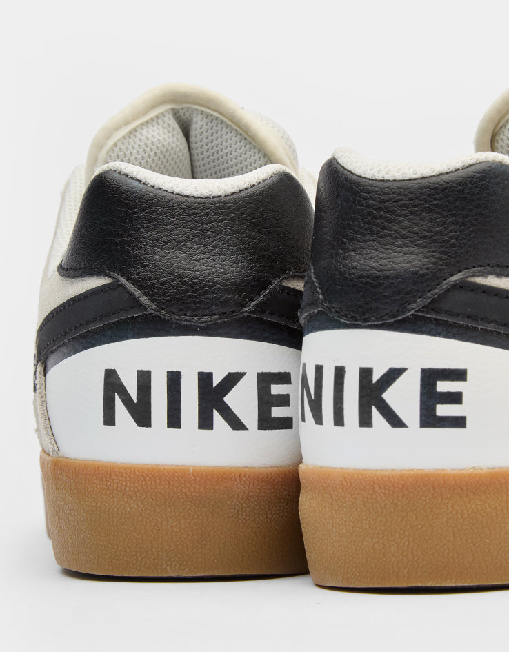 Nike SB Delta Force Vulc Skate Shoes - Summit White/Black-Gum Light Brown