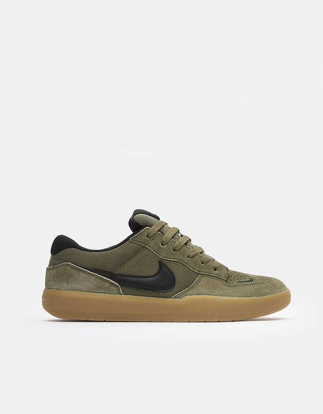 Nike SB Force 58 Skate Shoes - Medium Olive/Black-Medium Olive