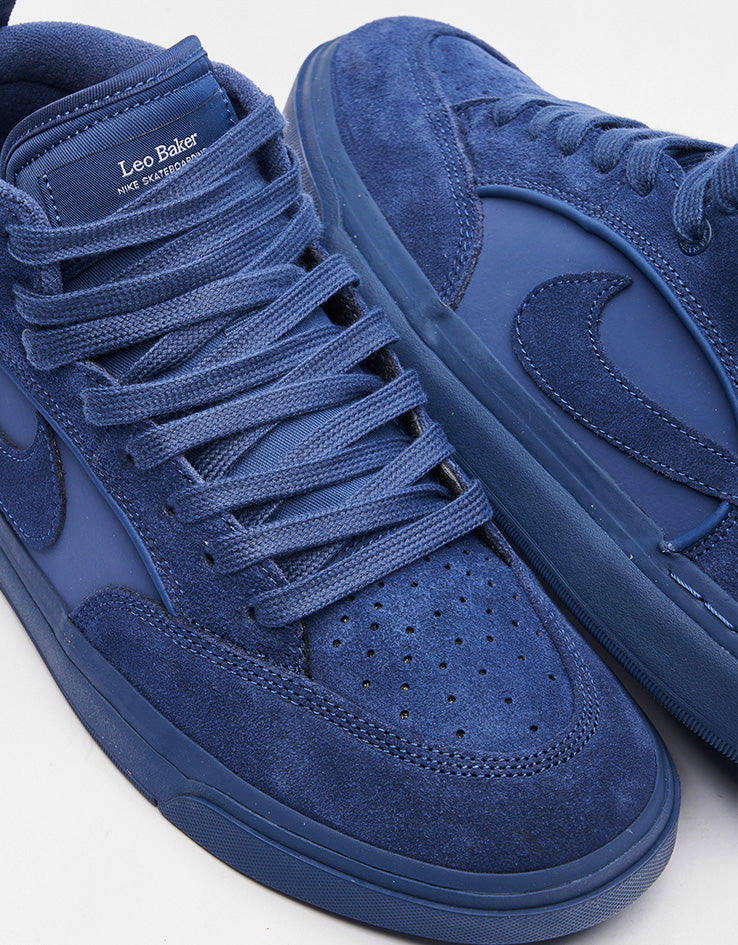 Nike SB React Leo Skate Shoes - Navy/Navy-Navy