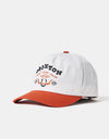 Brixton Beekman Snapback Cap - Off White/Rust