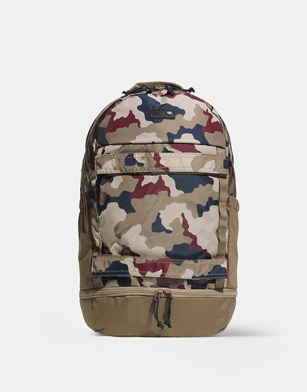 adidas Skateboarding Backpack - Khaki Three/Khaki Six/Aurora Ink/Shadow Red