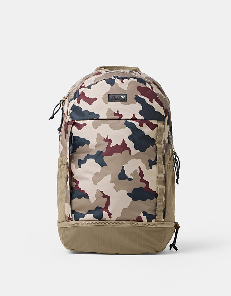 adidas Skateboarding Backpack - Khaki Three/Khaki Six/Aurora Ink/Shadow Red