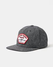 Brixton Dyson Snapback Cap - Black Herringbone