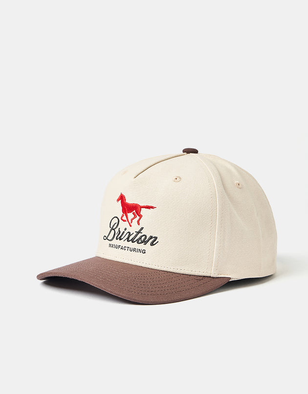 Brixton Leisure Snapback Cap - Khaki/Coco