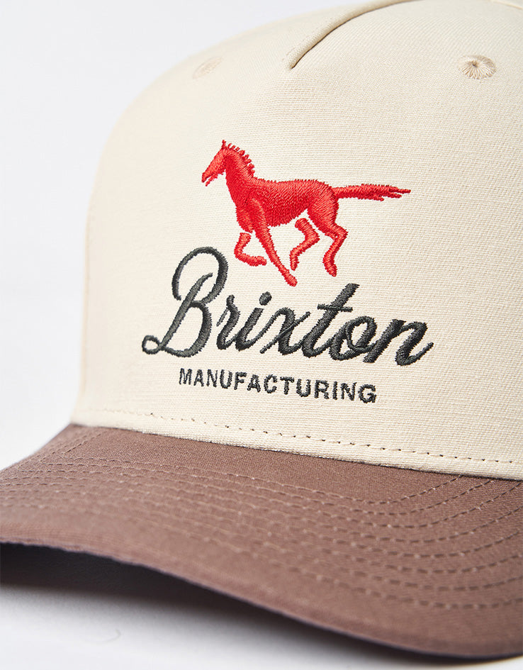 Brixton Leisure Snapback Cap - Khaki/Coco