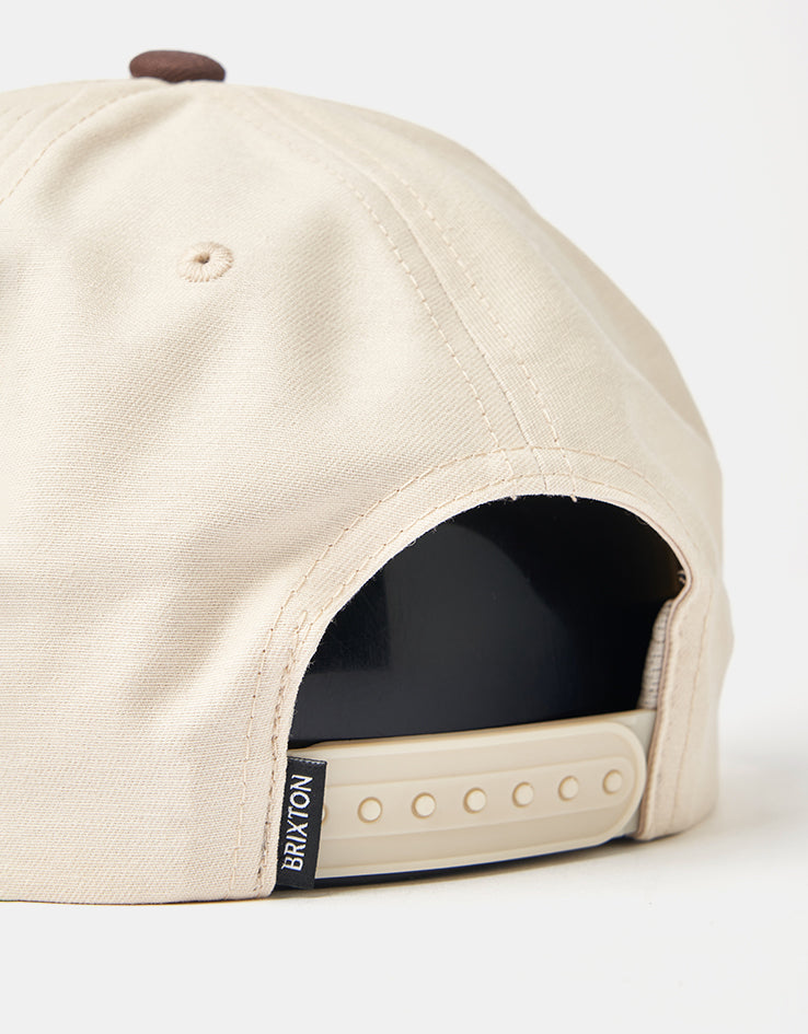 Brixton Leisure Snapback Cap - Khaki/Coco