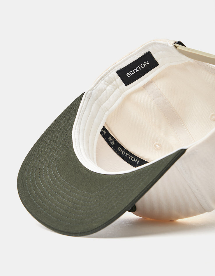 Brixton Oath III Snapback Cap - Wax Paper/Dark Olive