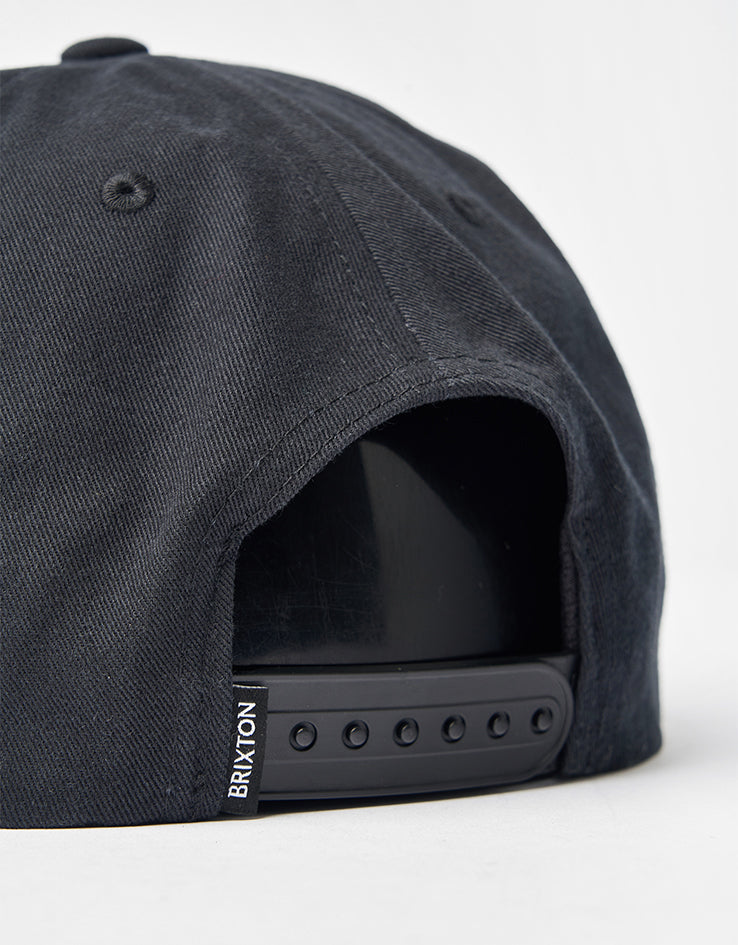 Brixton Covall Snapback Cap - Black