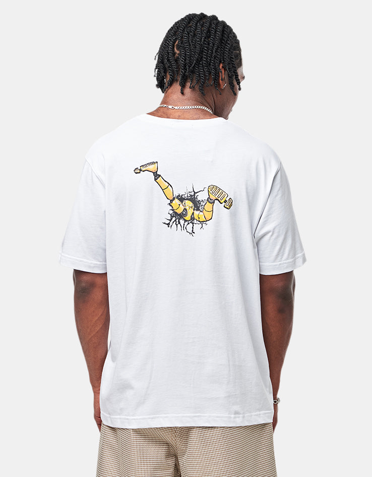 Dime MTL Crashed T-Shirt - White