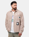 Come Sundown Destruction L/S Shirt - Brown/White