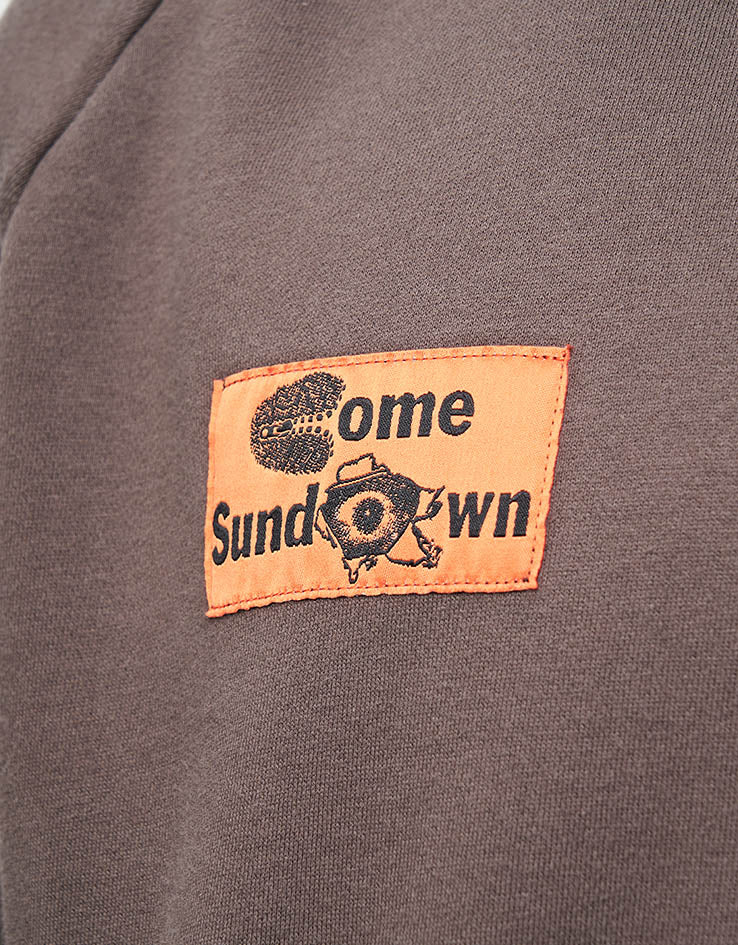 Come Sundown Destruction 1/4 Zip Fleece - Brown/Black
