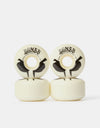 Bones OG Formula V4 Wide 100a White Skateboard Wheels