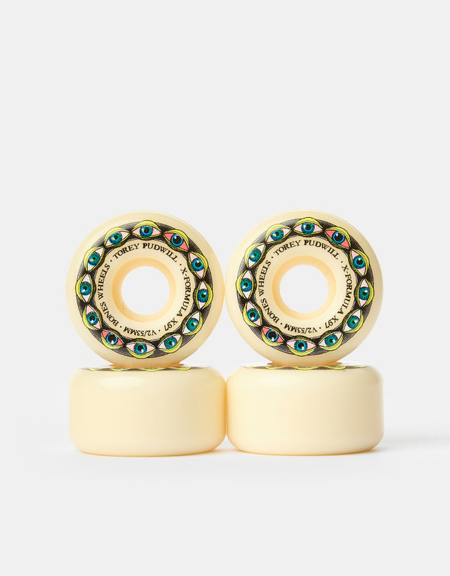 Bones Pudwill Frying Eyes  X-Formula V2 97a Skateboard Wheels - 53mm