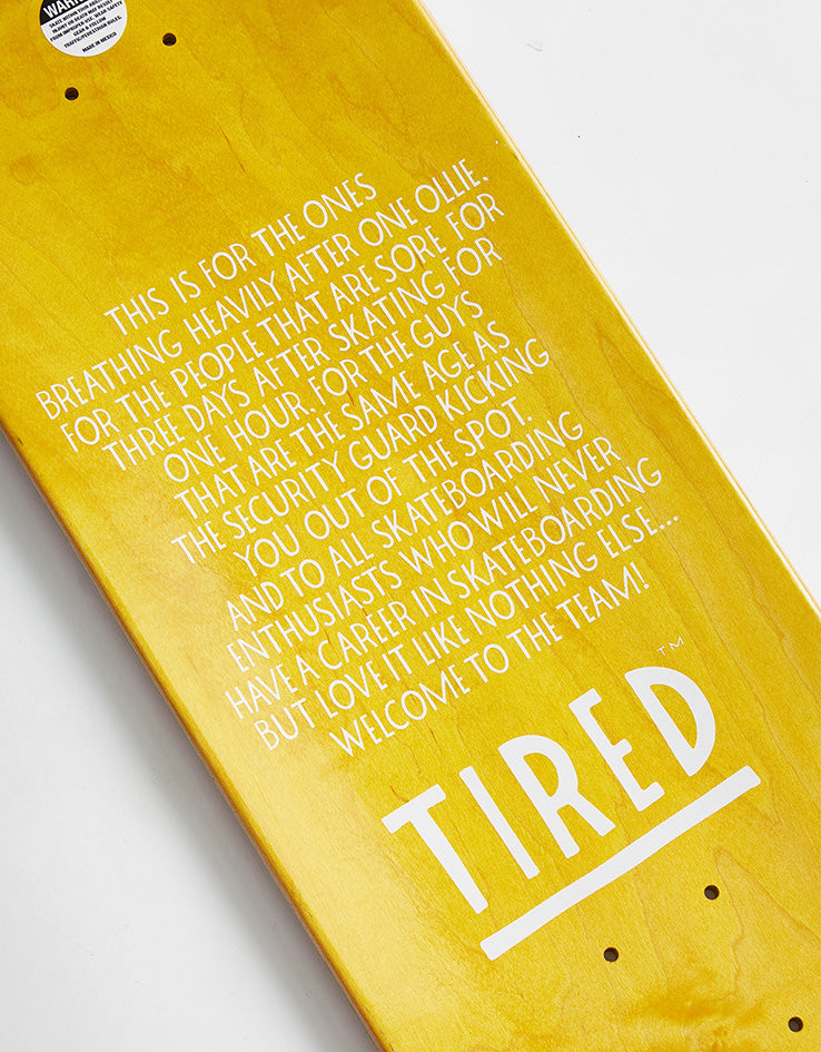 Tired Spinal Tap Regular Skateboard Deck - 8.38"