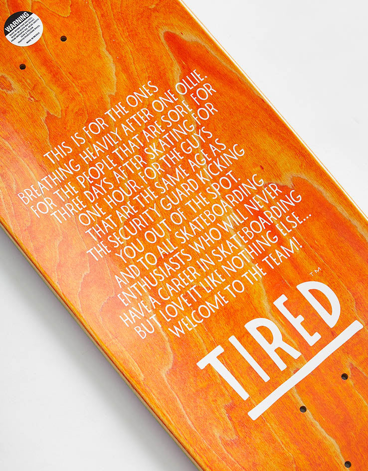 Tired Ghost Charles Skateboard Deck - 9.18”