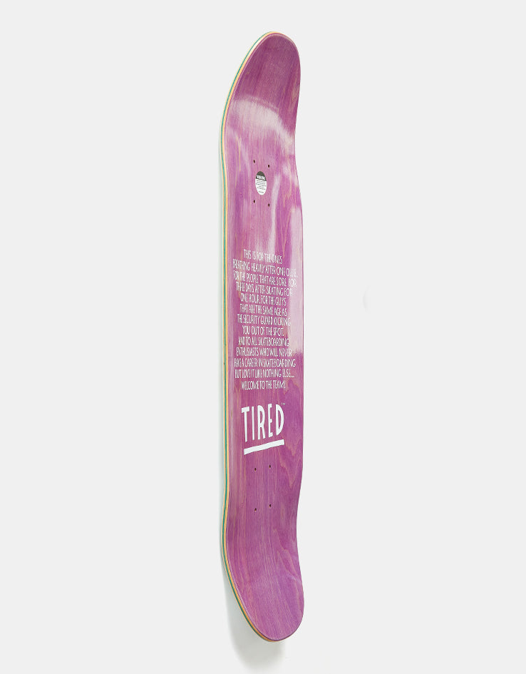 Tired Double Vision Donny Skateboard Deck - 8.625"