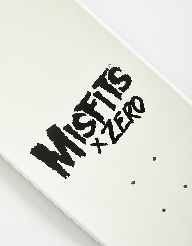 Zero x Misfits Fiend Skull GITD Skateboard Deck - 8.5"