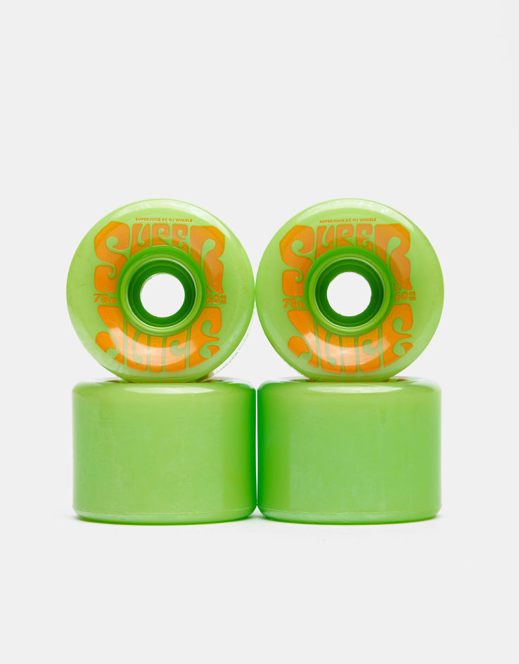 OJ Super Juice 78a Green Skateboard Wheels - 60mm