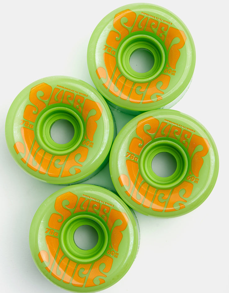 OJ Super Juice 78a Green Skateboard Wheels - 60mm