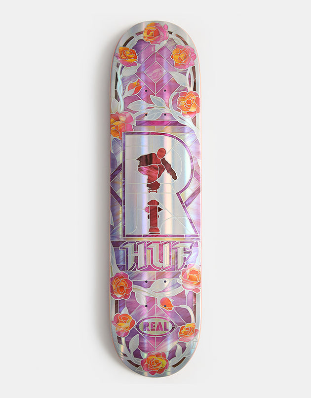 Real HUF Hydrant Holographic Cathedral Skateboard Deck - 8.06"