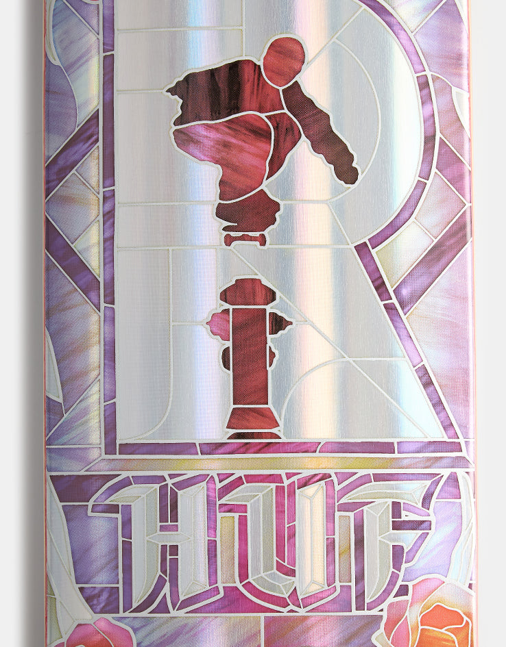 Real HUF Hydrant Holographic Cathedral Skateboard Deck - 8.06