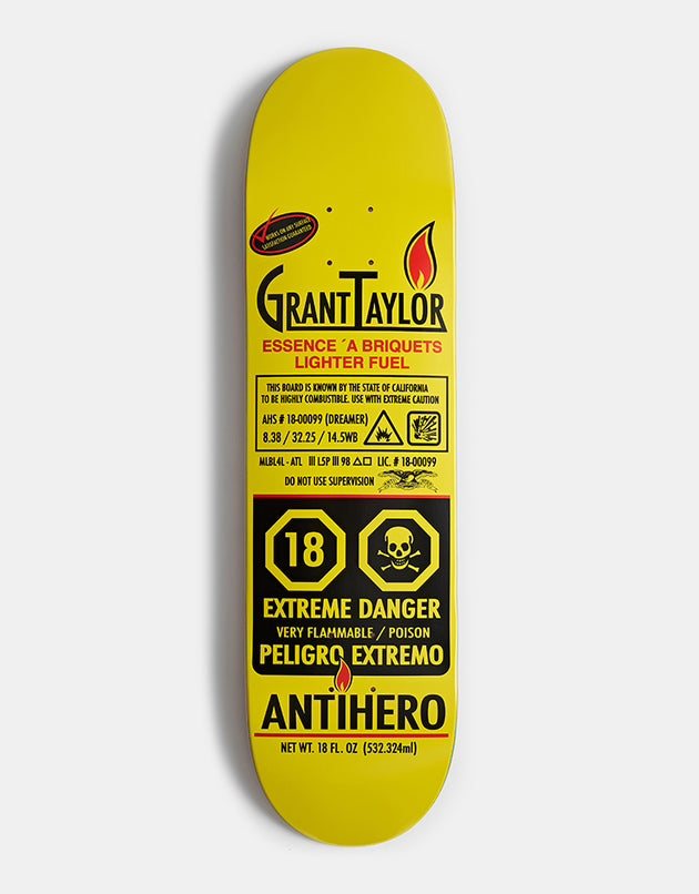 Anti Hero Taylor Fueled Up Skateboard Deck - 8.38"