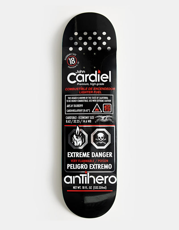Anti Hero Cardiel Fueled Up Skateboard Deck - 8.62"