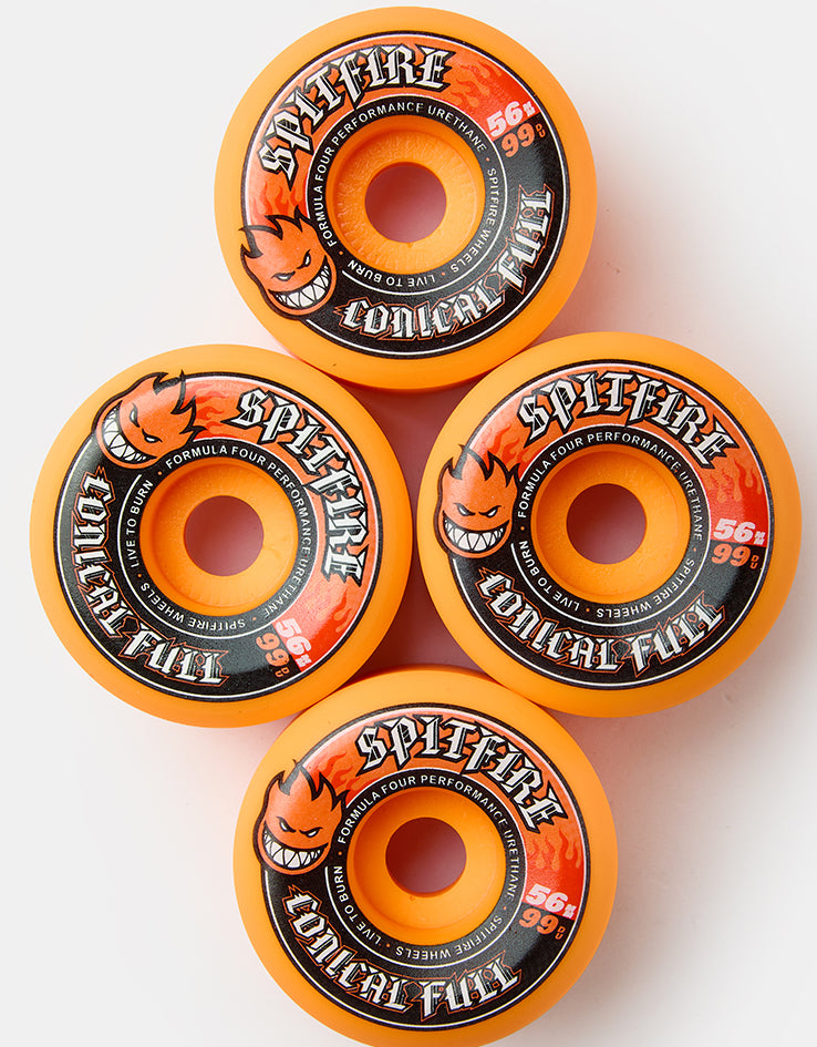 Spitfire Color Pack Formula Four Conical Full 99d Skateboard Wheels - 56mm