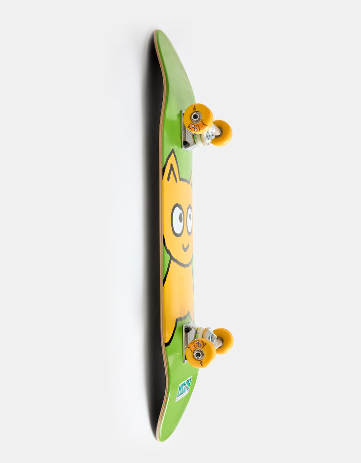 Meow Big Cat Green Complete Skateboard - 8"