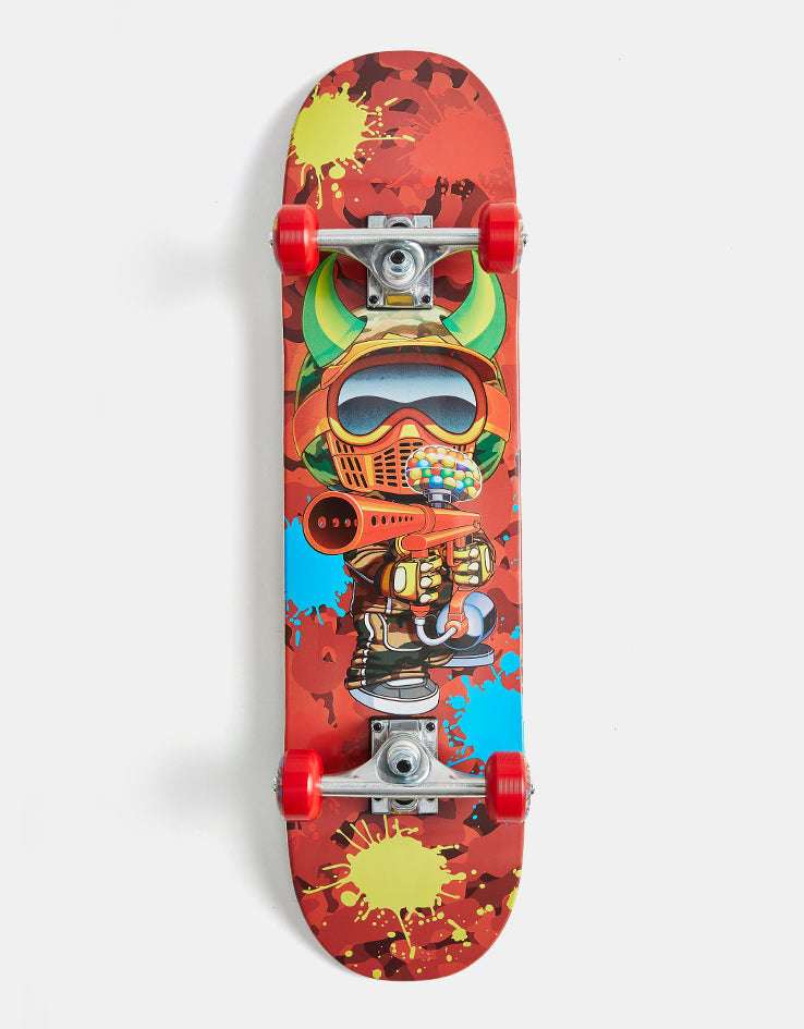 Speed Demons Paintballer Camo 'SOFT TOP' Complete Skateboard - 7.5"