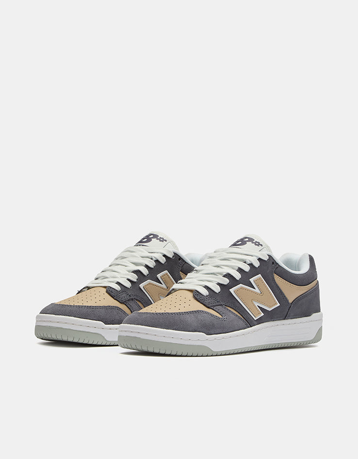 New Balance Numeric 480 WIDE FIT Skate Shoes - Meteorite/Tan