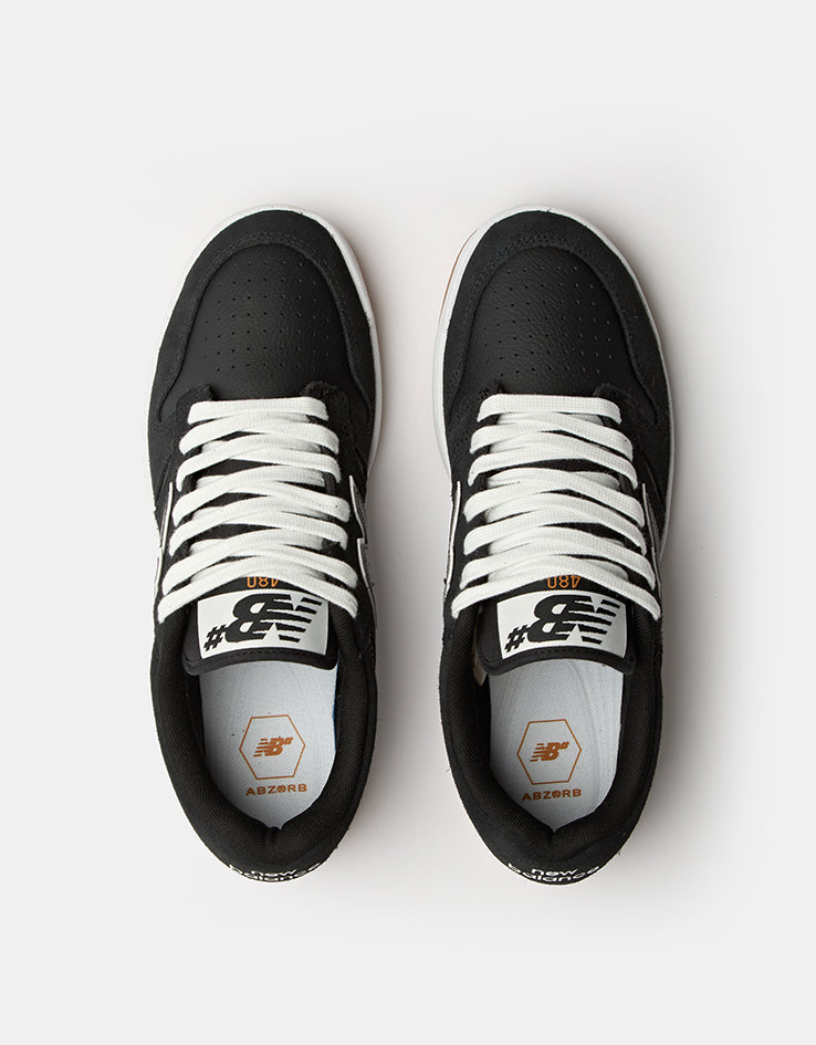 New Balance Numeric 480 WIDE FIT Skate Shoes - Black/White