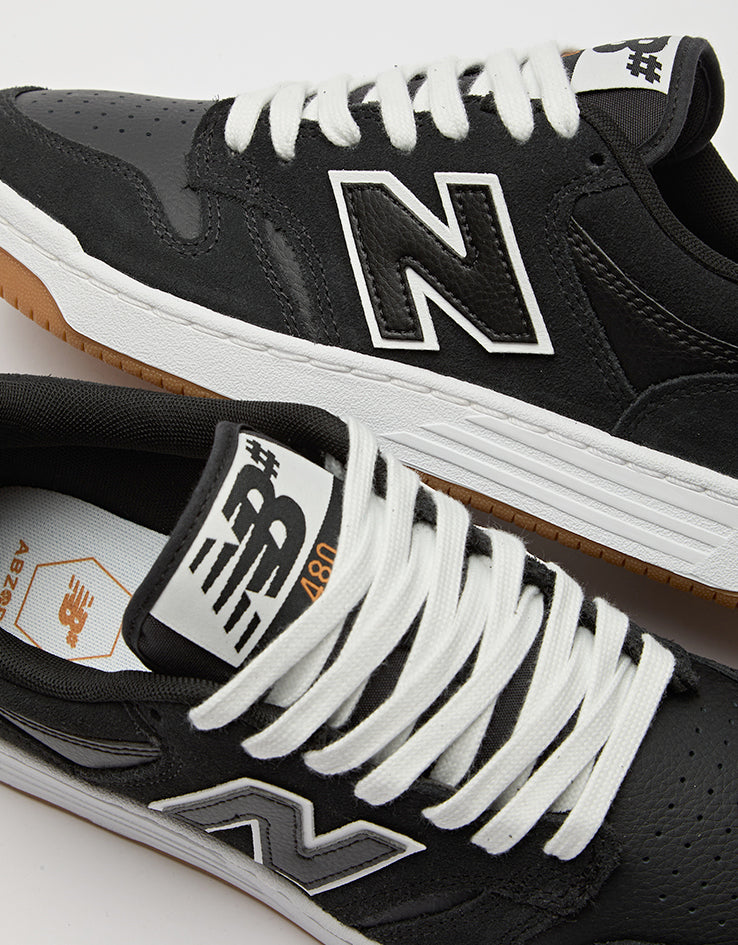 New Balance Numeric 480 WIDE FIT Skate Shoes - Black/White