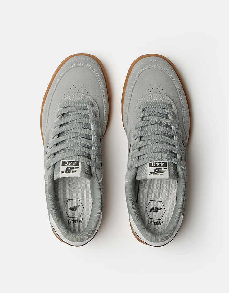 New Balance Numeric 440 WIDE FIT Skate Shoes - Grey/Gum