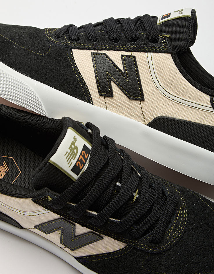 New Balance Numeric 272 WIDE FIT Skate Shoes - Black/Sea Salt