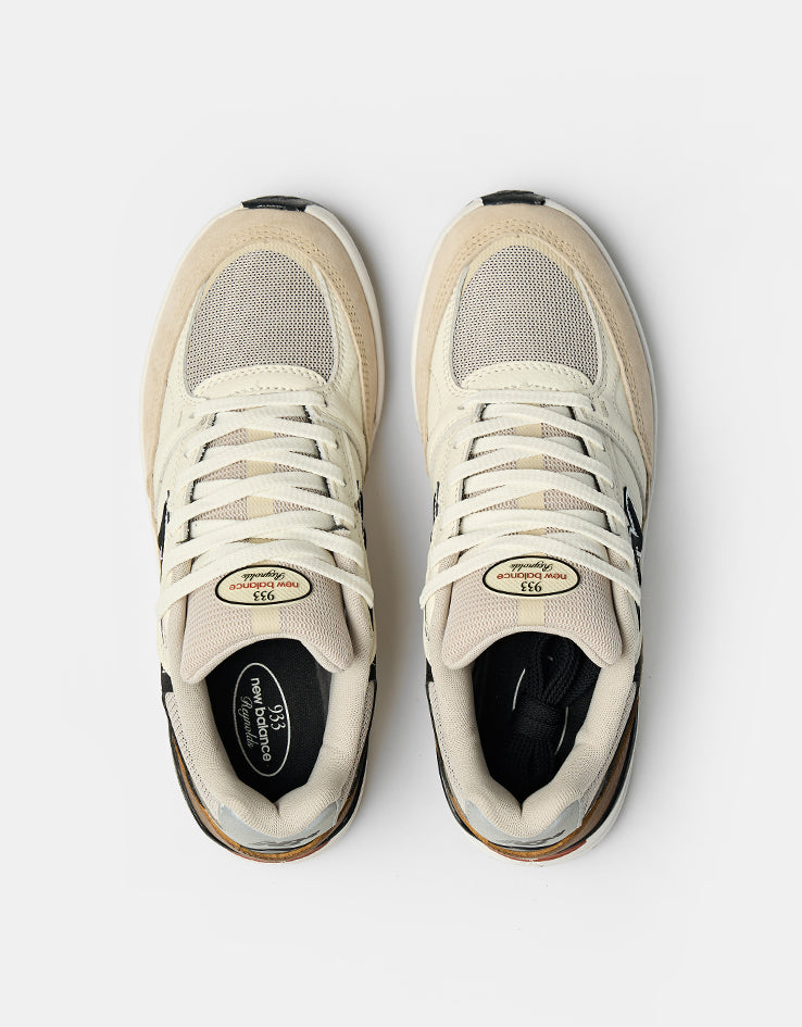 New Balance Numeric 933 Andrew Reynolds Skate Shoes - Sea Salt/Brown