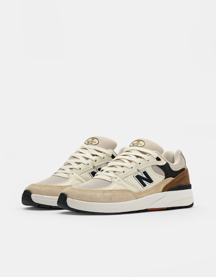 New Balance Numeric 933 Andrew Reynolds Skate Shoes - Sea Salt/Brown