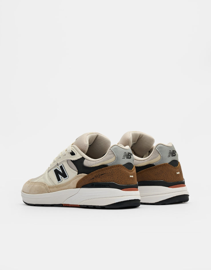 New Balance Numeric 933 Andrew Reynolds Skate Shoes - Sea Salt/Brown