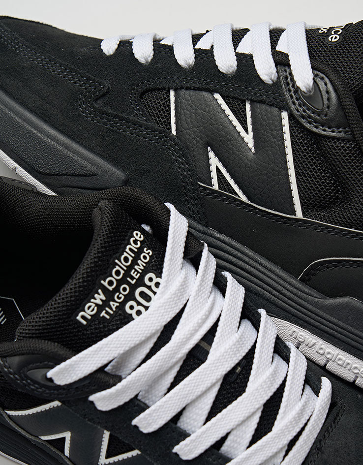 New Balance Numeric 808 Light Tiago Lemos Skate Shoes - Black/White