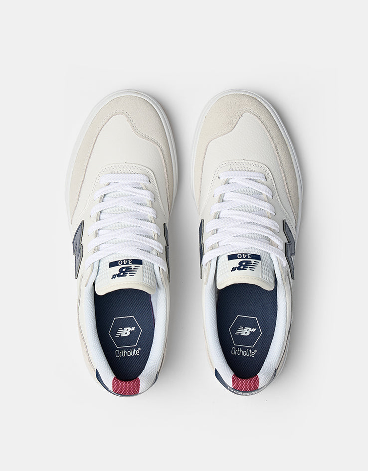 New Balance Numeric 340 Skate Shoes - White/Navy