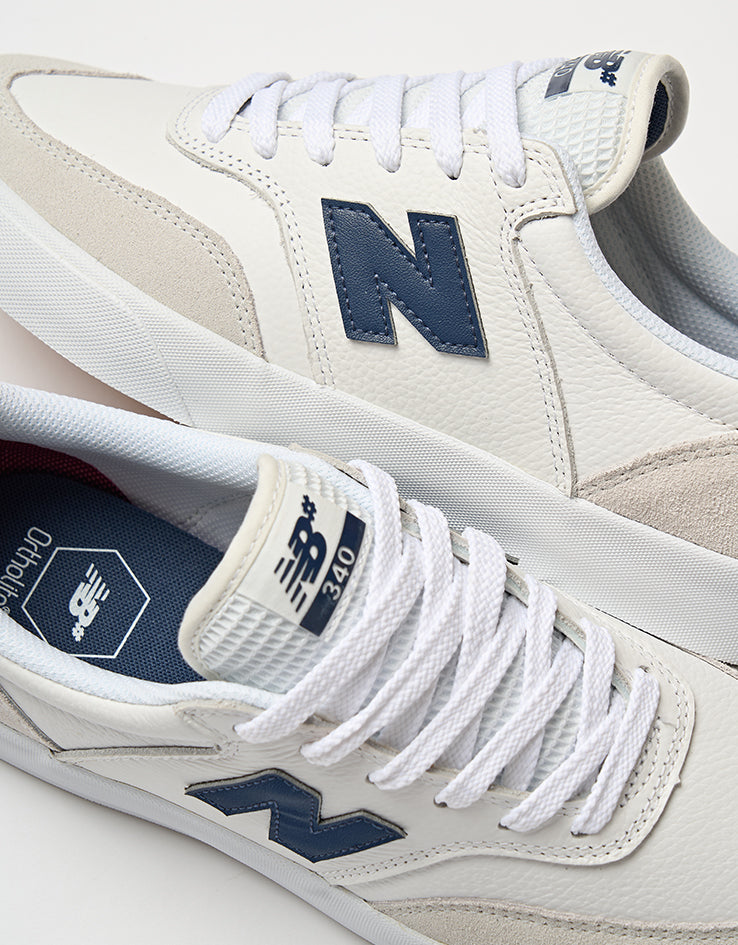 New Balance Numeric 340 Skate Shoes - White/Navy