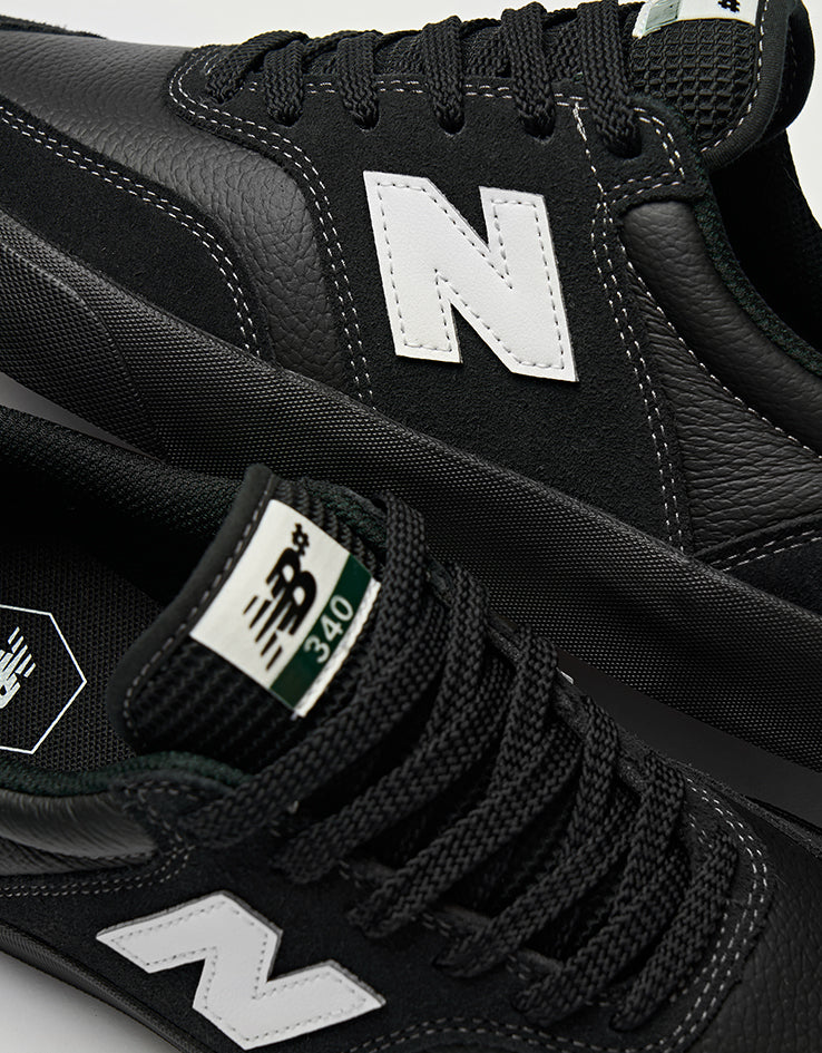 New Balance Numeric 340 Skate Shoes - Black/Black
