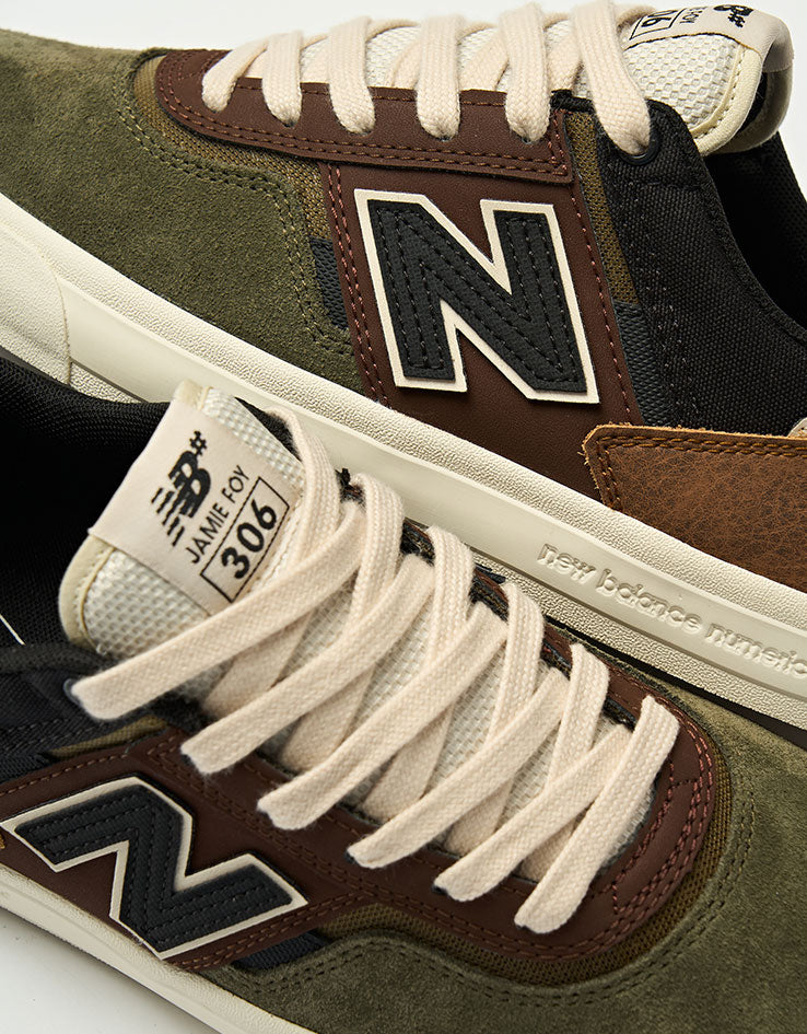 New Balance Numeric 306 Jamie Foy Skate Shoes - Brown/Olive